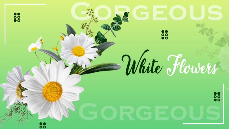 white flowers